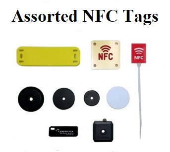 Assorted NFC tags